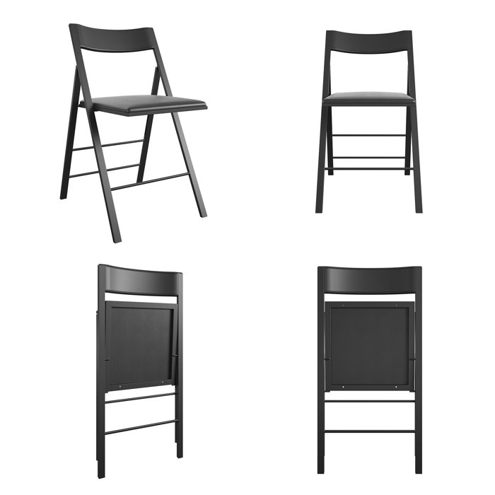 COSCO Modern Slim Line Vinyl Padded Folding Chairs & Reviews Wayfair